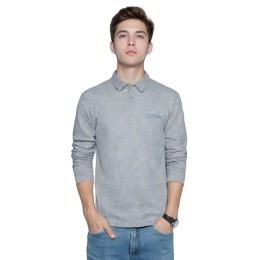 【Shop Grey Lapel Long Sleeve Polo Shirt】|CHAI ELECTRICAL & ENGINEERING|Classic Lapel Design|Two Button Front|Long Sleeve Loose Style|Blue Font Printing on Chest|Electrical Installation and Maintenance|Field Technician|Long Sleeve Polo Wholesale P 【Shop Grey Lapel Long Sleeve Polo Shirt】|CHAI ELECTRICAL & ENGINEERING|Classic Lapel Design|Two Button Front|Long Sleeve Loose Style|Blue Font Printing on Chest|Electrical Installation and Maintenance|Field Technician|Long Sleeve Polo Wholesale P